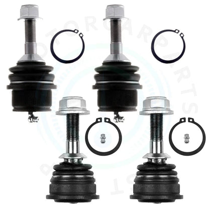 Set of 2 Front Lower Upper Ball Joints for Ford Crown Victoria Lincoln Town Car (2003–2006)