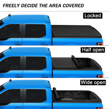 Soft Roll-Up Tonneau Cover for Ford Ranger (2019–2024) 5FT Truck Bed