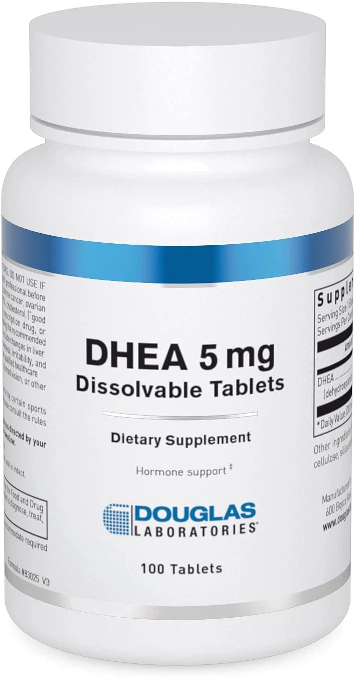 DHEA 5 mg Dissolvable Tablets for Douglas Laboratories (100 Count)