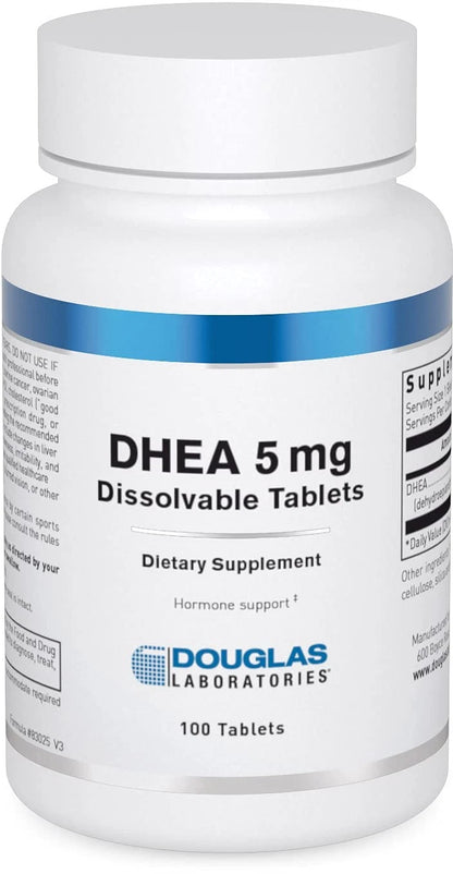 DHEA 5 mg Dissolvable Tablets for Douglas Laboratories (100 Count)