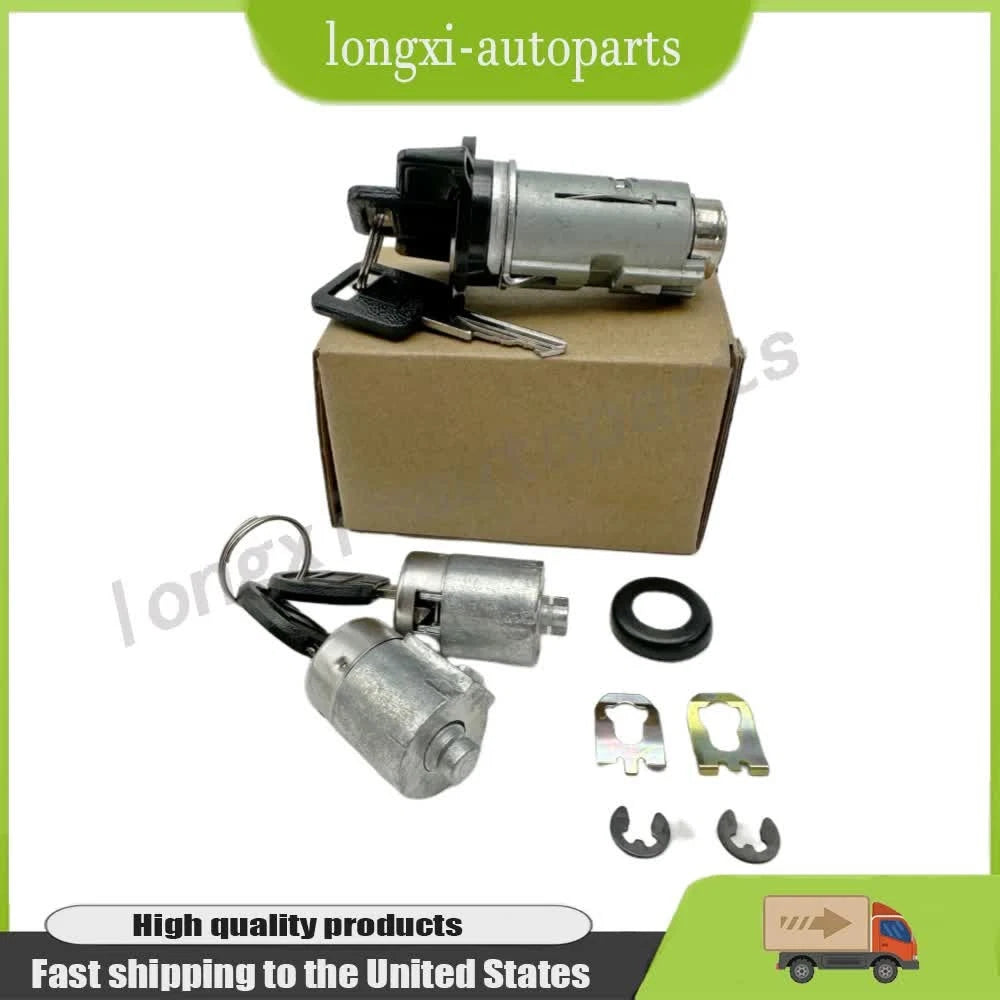 Set of 3 Ignition & Door Lock Switch Cylinders for Chevrolet Blazer (1970–1982) - 701400, 700843, D1414B