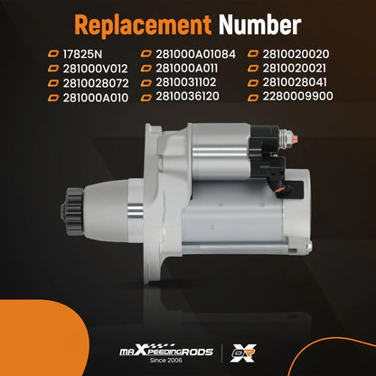 Starter Motor for Lexus ES300 NX200t Toyota Camry Sienna Highlander (2015–2016)