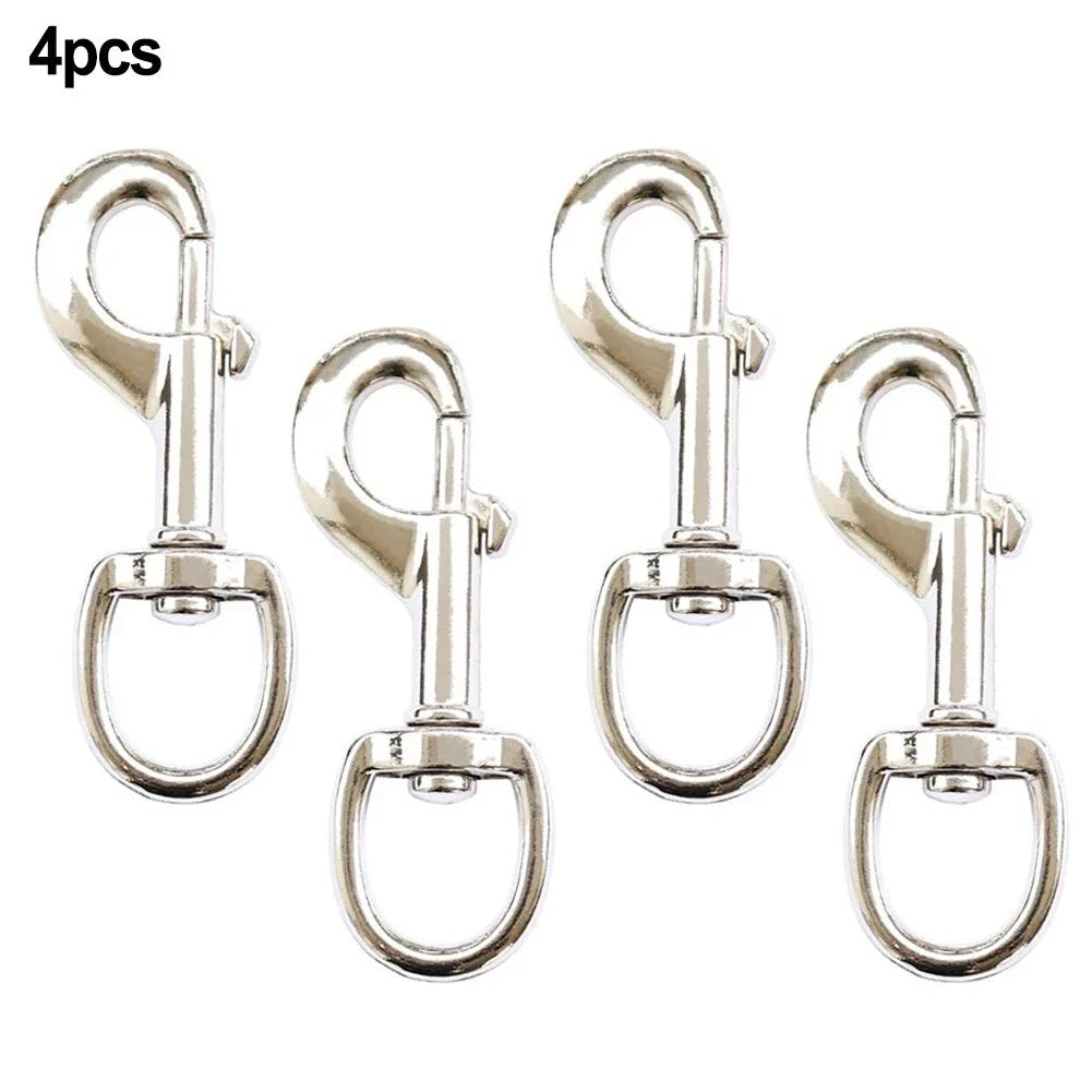 Set of 4 Zinc Alloy 3.5in Flag Swivel Snap Hooks for Flagpole Accessories