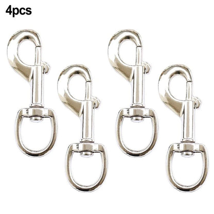 Set of 4 Zinc Alloy 3.5in Flag Swivel Snap Hooks for Flagpole Accessories
