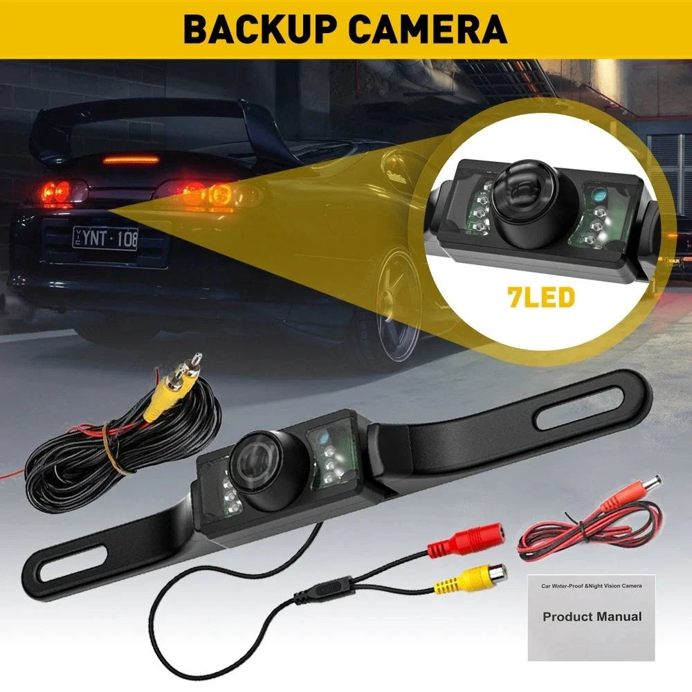 170° Rear View Backup Camera for License Plate with Night Vision IP68