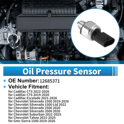 1 pcs Engine Oil Pressure Sensor No.12685371 for Cadillac CT5 (2022–2026)