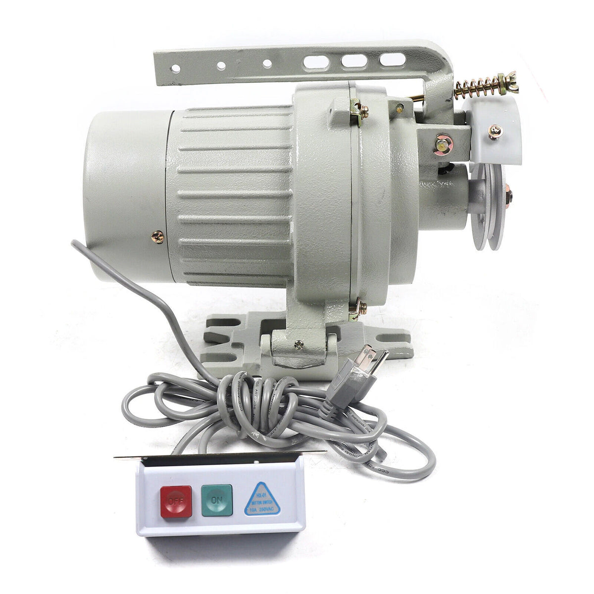 Clutch Motor for Industrial Sewing Machines 250W 110V 3450RPM + Belt Guard