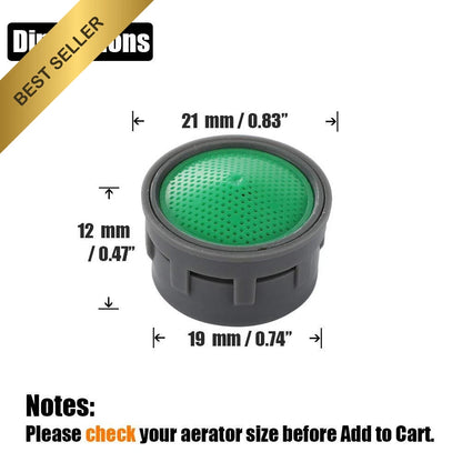 10Pc Faucet Aerator Insert for Bathroom Sink (4.75 GPM)