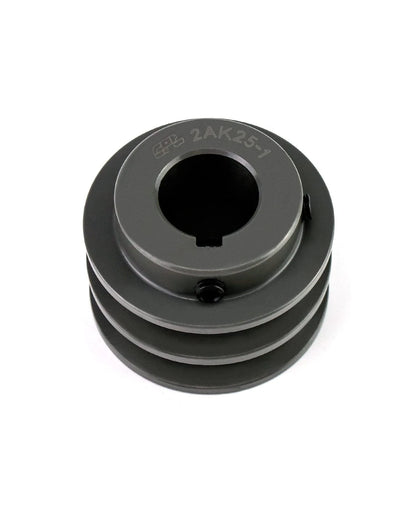 2X Double Groove Pulley/Sheave for QWORK (2.55" OD, 1" Bore)