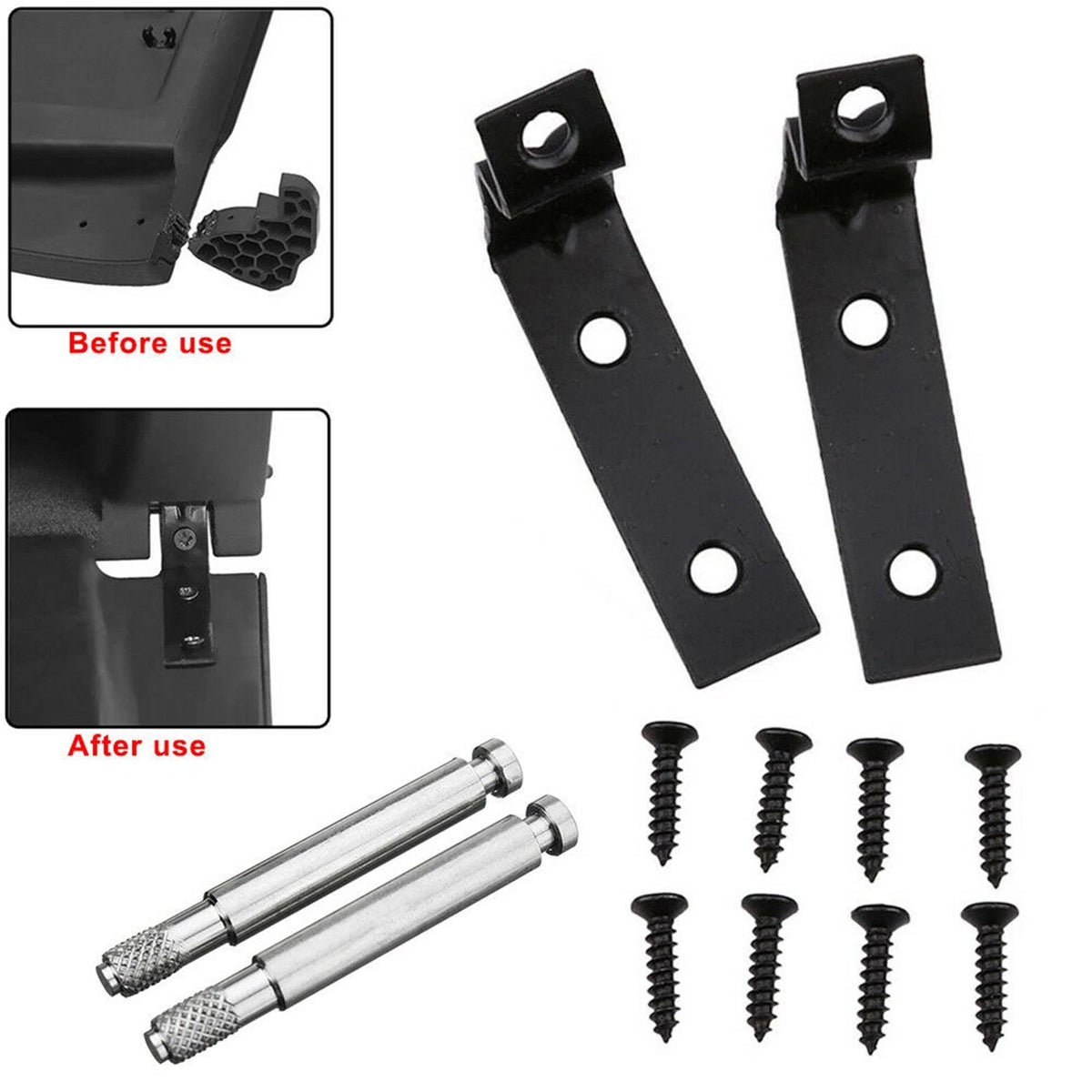 Glove Box Repair Kit for Audi A4 S4 RS4 (2001–2008) 8E2857131 8E2857035 8E0880802
