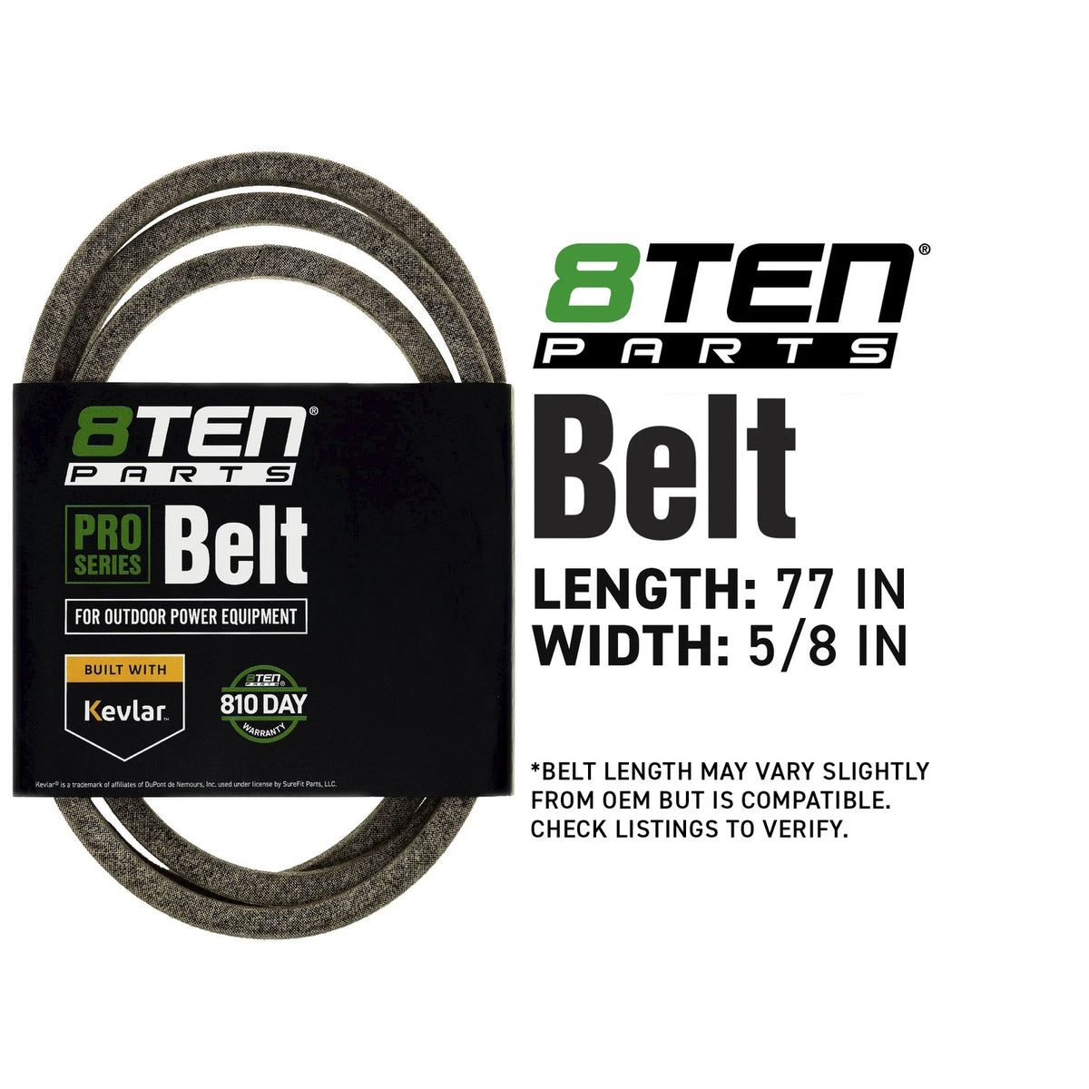 8TEN Kevlar Belt for Simplicity Cobalt LE (84003291, 116666, 342660)