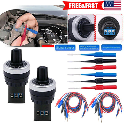 2X Auto Circuit Tester Sensor Signal Resistance Simulator Diagnostic Tool