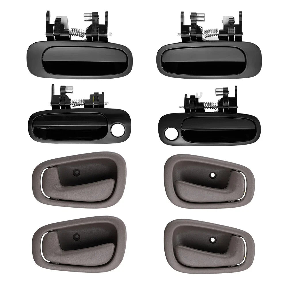 Set of 8 Exterior Door Handles for Toyota Corolla (1998–2002)