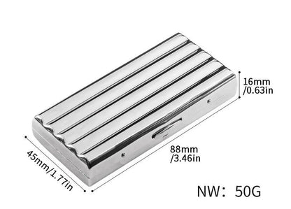 Wavy Cigarette Case for 10 Cigarettes - Moisture-Proof, Portable