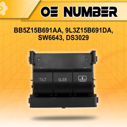 Overhead Console Power Sunroof Switch for Ford Explorer (2011–2017) BB5Z-15B691-AA