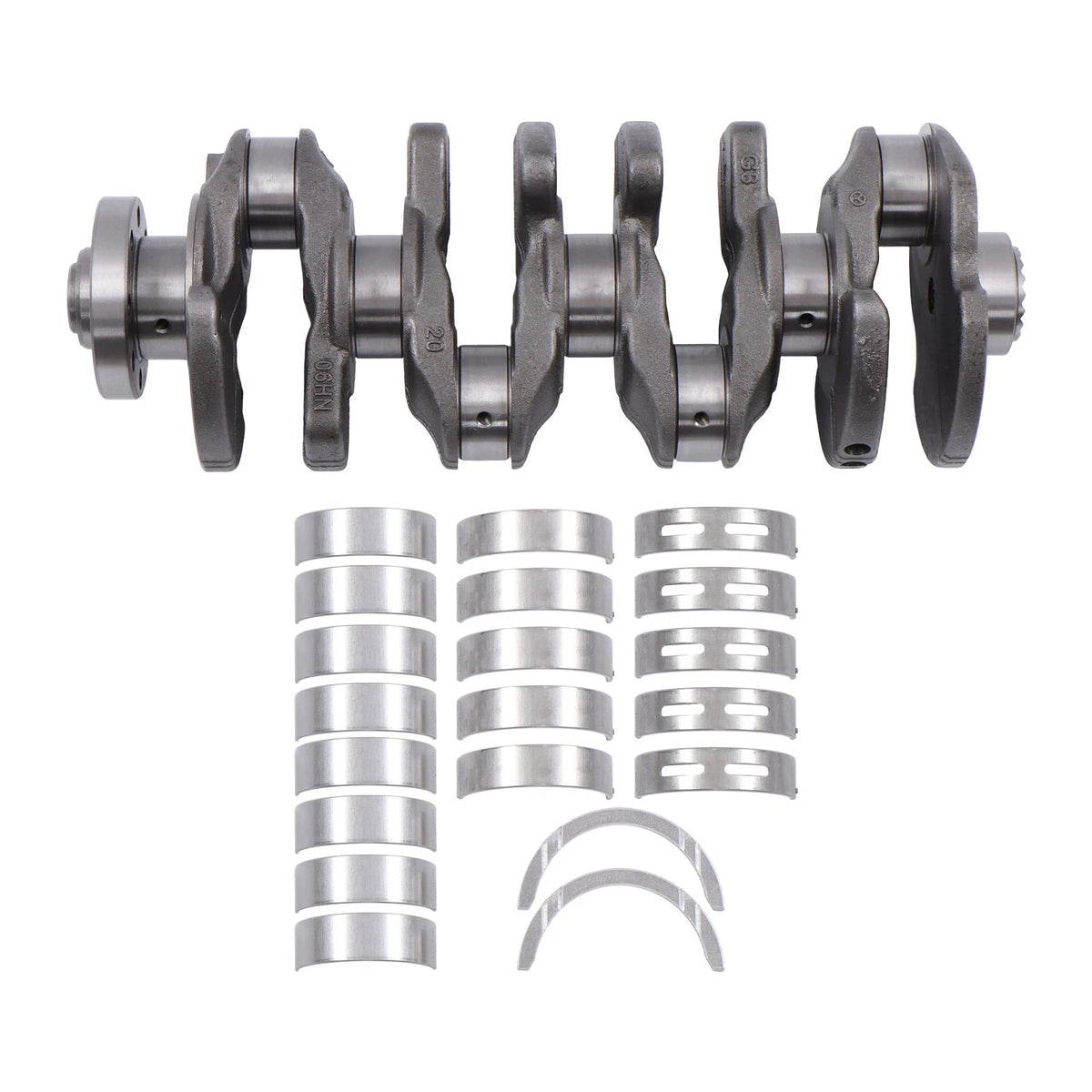 2X Engine Crankshaft w/Bearing for Volkswagen Audi 2.1L L4 (2008–2015) BCK97955K