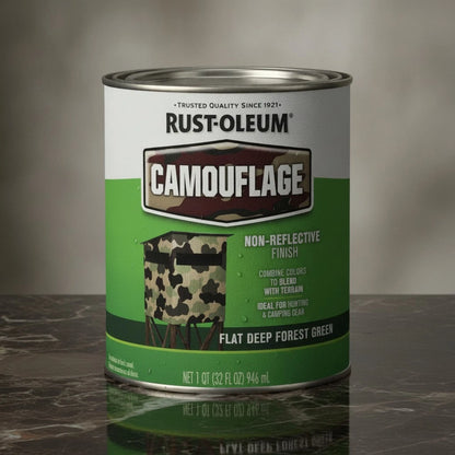 Flat Deep Forest Green Paint for Automotive Use (32 Fl Oz)