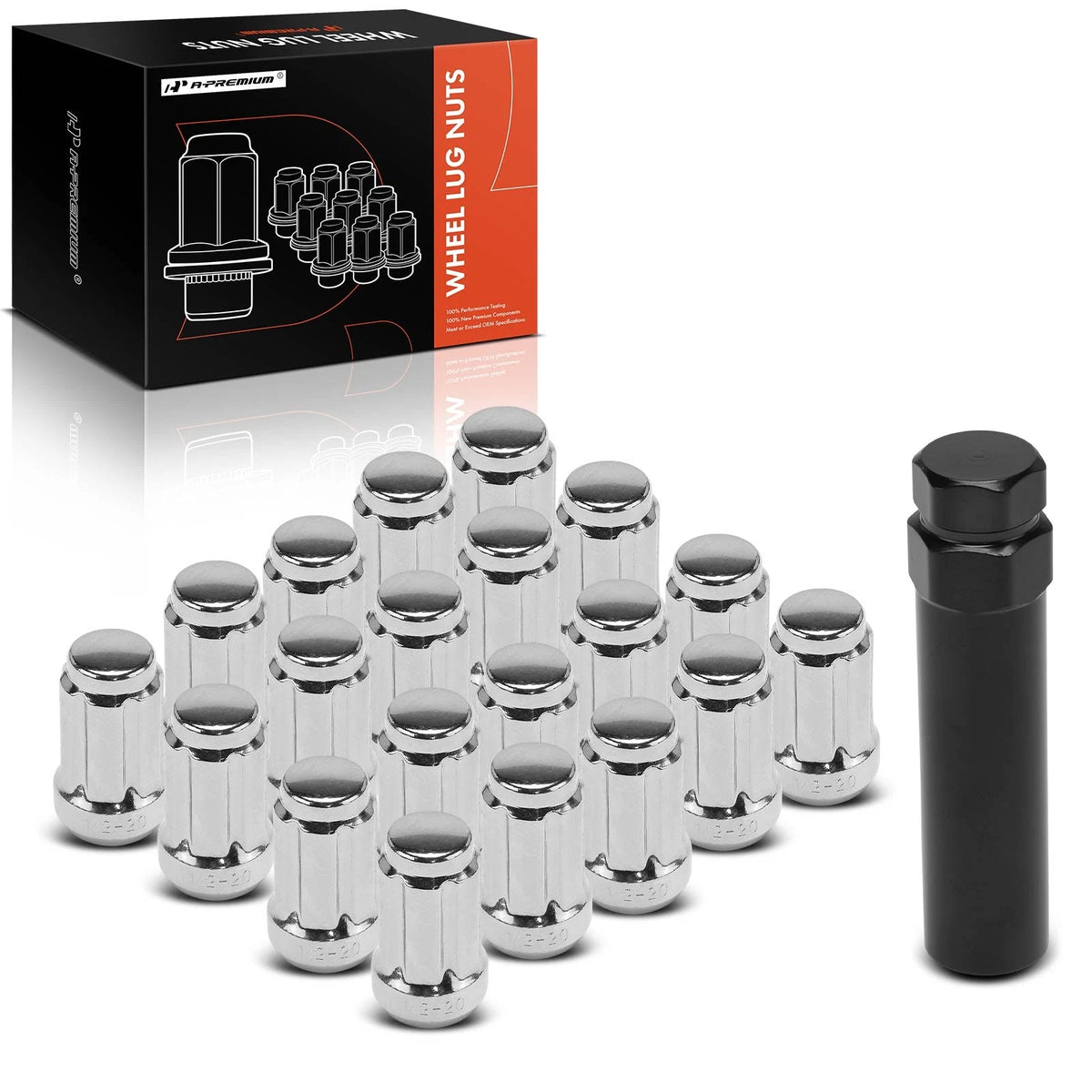 21Pcs 1/2"-20 Wheel Lug Nut Set for Chevrolet Impala Blazer