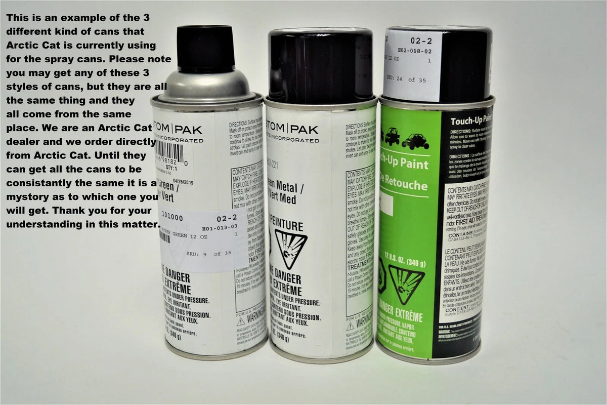 12 oz. Medium Green Touch Up Spray Paint for Arctic Cat (0652-221)