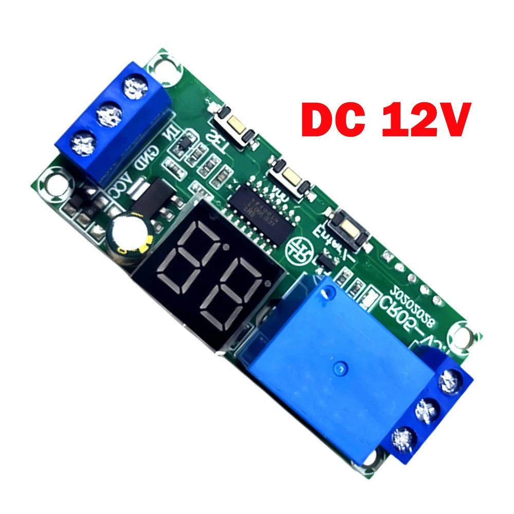 1X DC12V Digital Timer Relay Module for Automotive Applications