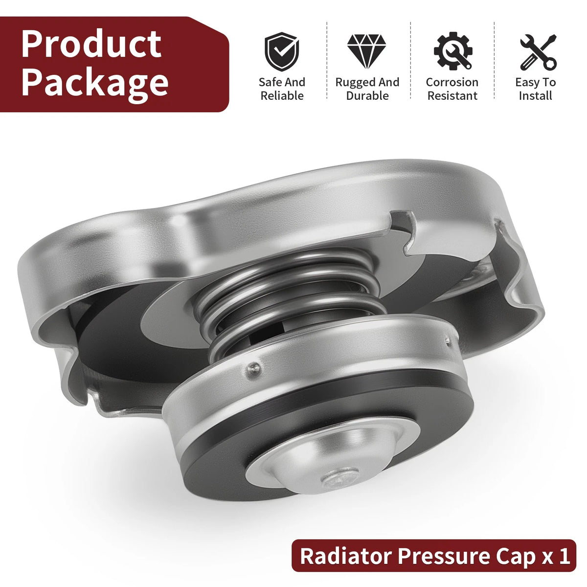 Radiator Cap 2X for Can-Am Maverick MAX 1000 / 1000R (2014–2024) 709200207, 709200033