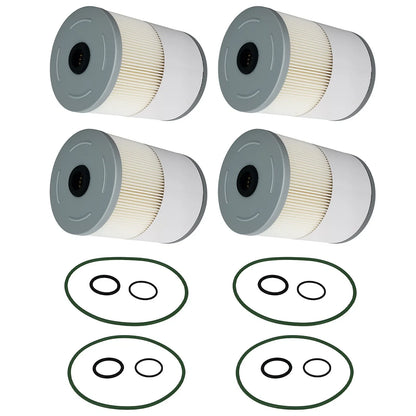 Set of 4 Fuel Filters for Detroit Diesel DD13 DD15 DD16