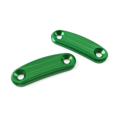 Green Mirror Block Off Base Plates for Kawasaki ZX-10R (2011–2015)