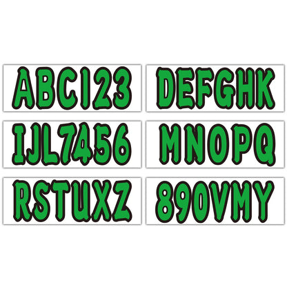 Set of 4 Watercraft Registration Numbers for Boat JetSki (3")