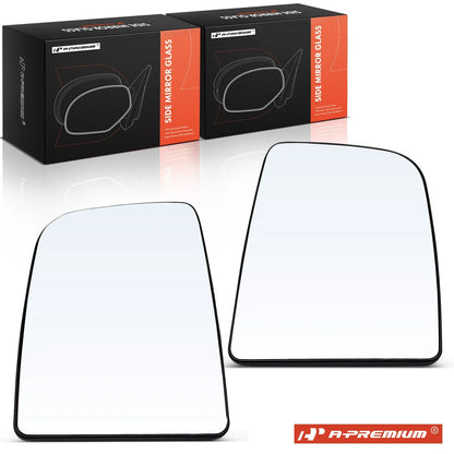 Pair Manual Mirror Glass for Mercedes-Benz Sprinter 2500 3500 (2010–2014)