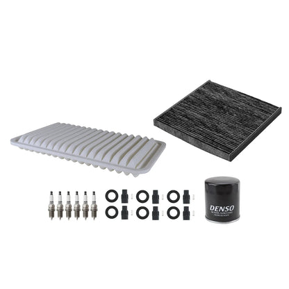 Denso Tune Up Kit 6 Spark Plugs & Boots for Camry ES330 RX330 Sienna Solara (2002–2006)