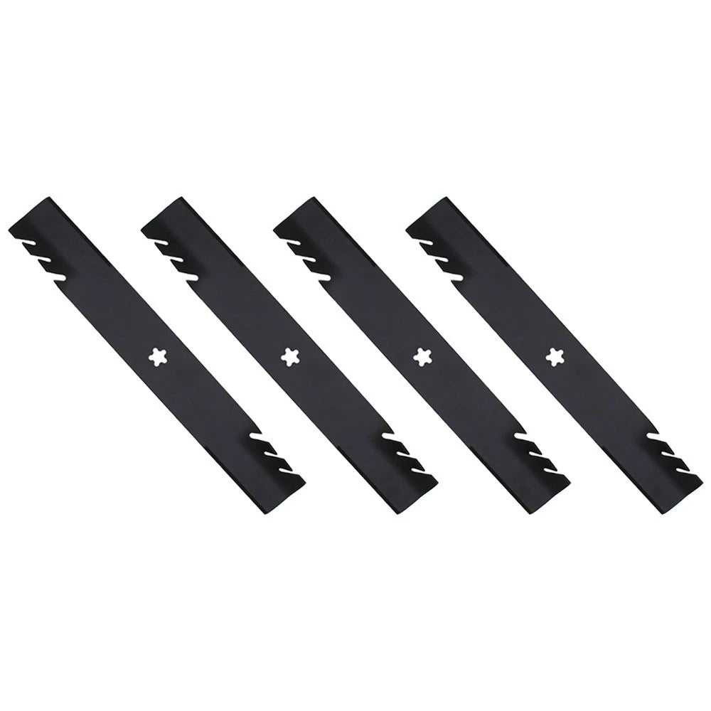 Set of 4 Toothed Mulching Mower Blades for Dixon 42" Decks