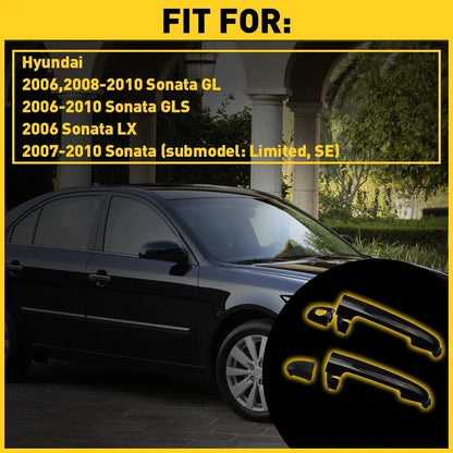 Exterior Door Handle Pair for Hyundai Sonata (2006–2010)