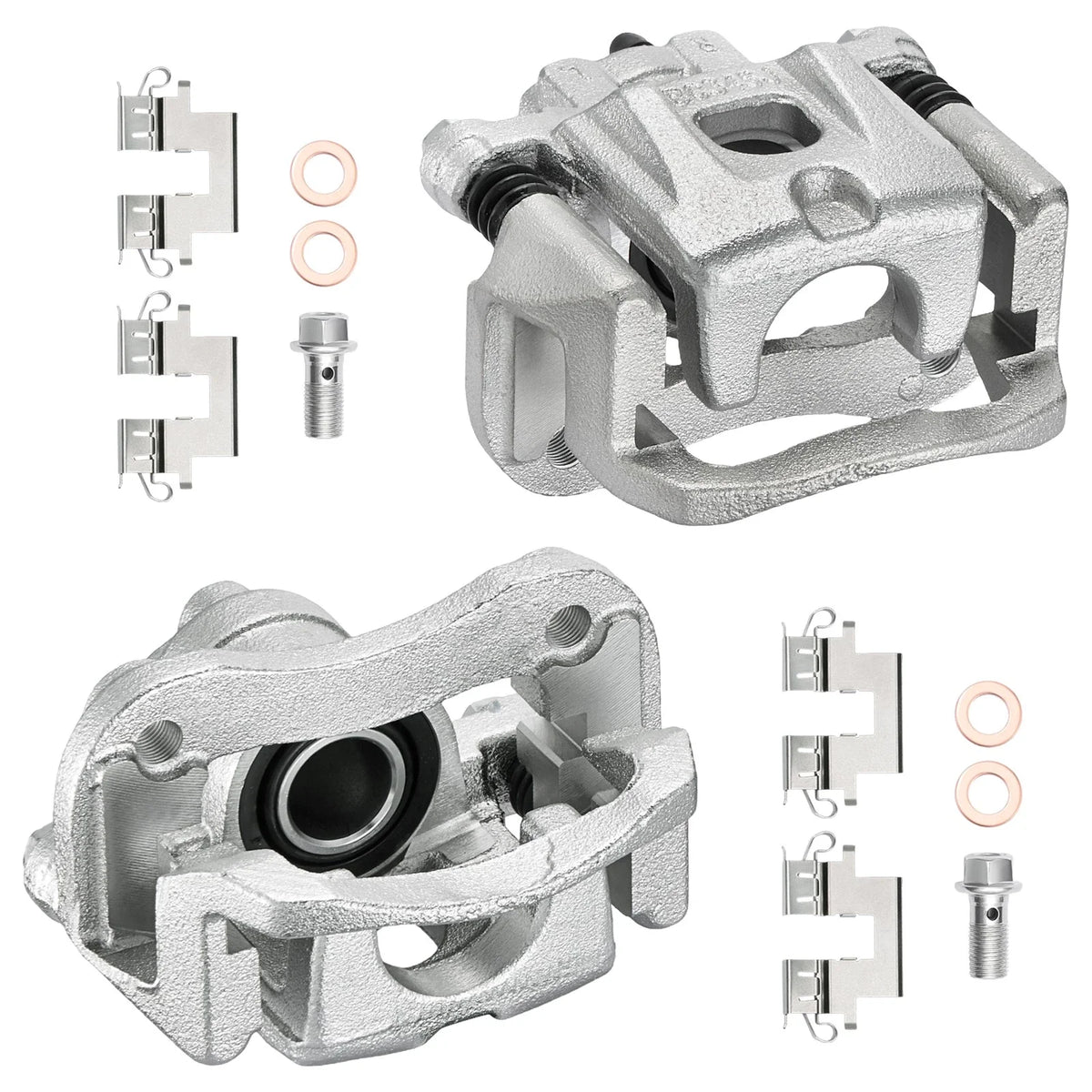 Rear Brake Calipers with Bracket for 2004-2007 Toyota Highlander (2x) (2.4L/3.3L)