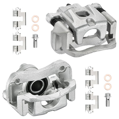 Rear Brake Calipers with Bracket for 2004-2007 Toyota Highlander (2x) (2.4L/3.3L)