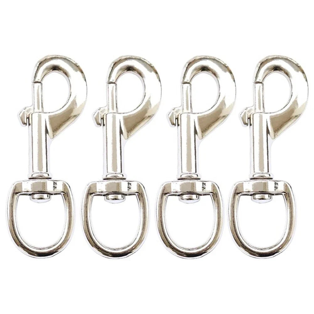 Set of 4 Zinc Alloy 3.5in Flag Swivel Snap Hooks for Flagpole Accessories