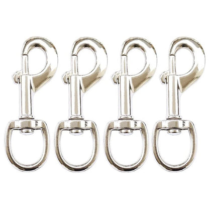 Set of 4 Zinc Alloy 3.5in Flag Swivel Snap Hooks for Flagpole Accessories