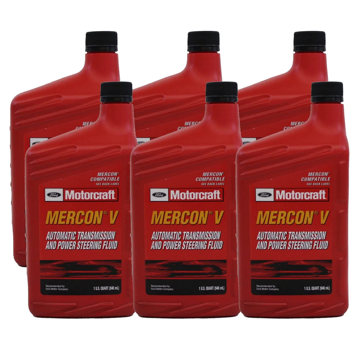 6 Quarts Motorcraft Mercon V Transmission Fluid FNR5 AT XT5QMC for Ford