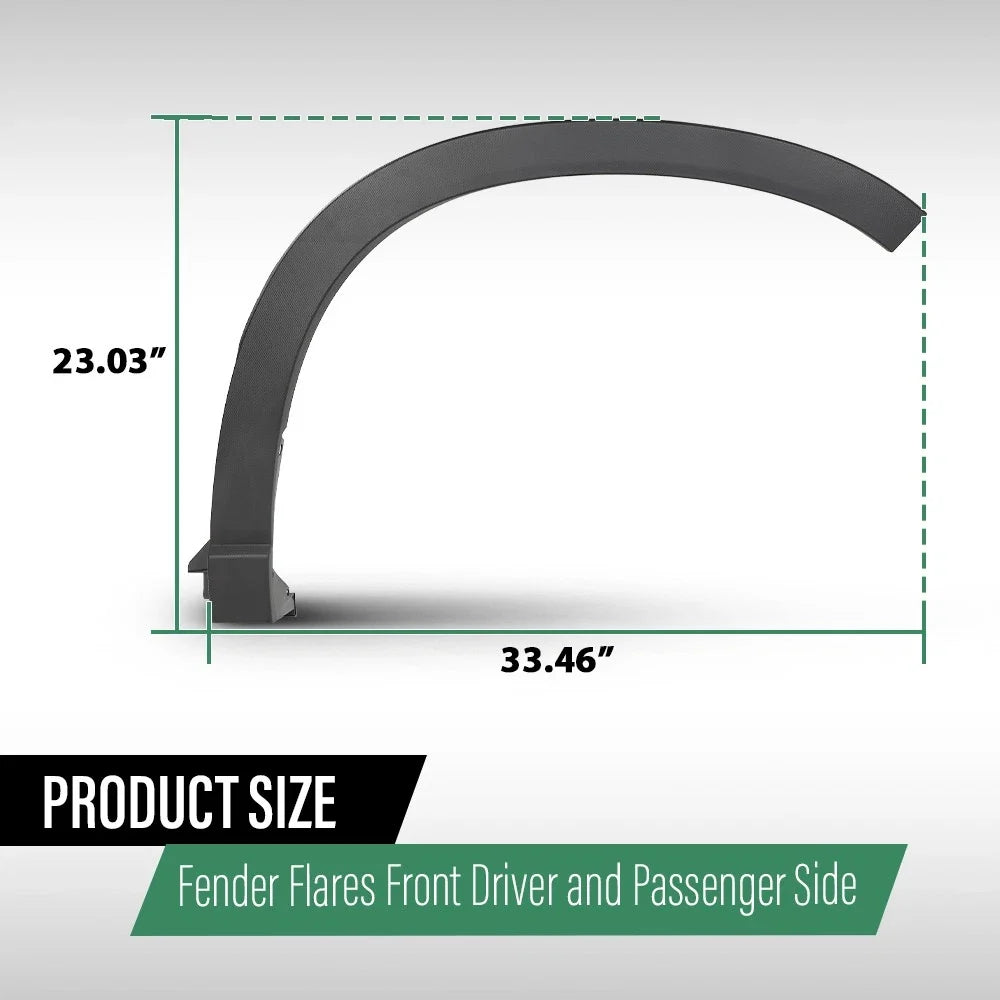 Set of 2 Front Fender Flares for Subaru Forester (2019–2021)
