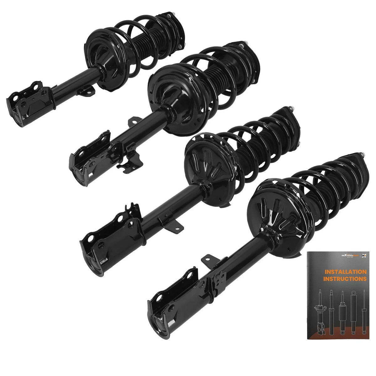 Front Rear Struts w/Coil Springs Assembly for Toyota Highlander (2008–2013)