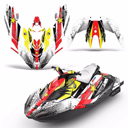 Graphic Stickers Decals for Sea-Doo Bombardier Spark 3 UP (2015–2018)