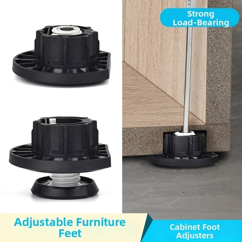Heavy Duty Adjustable Cabinet Feet for Furniture (175KG Load)