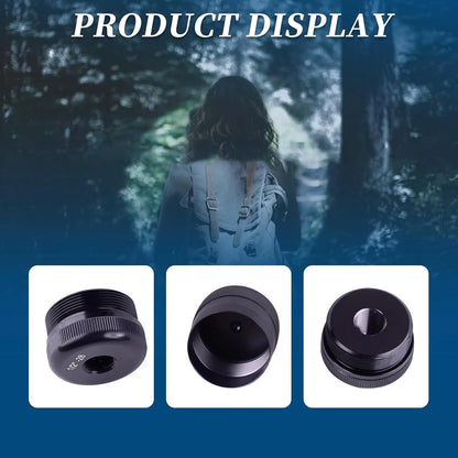Set of 1/2-28 Aluminum End Caps for 6061 Aluminum Cell Cap Black