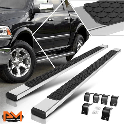 Set of 2 Chrome Nerf Bars for Dodge RAM 1500-3500 Crew Cab (2009–2024)