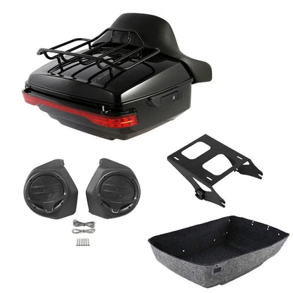 Trunk Pad Rack Mount Light Speakers for Harley Street Road Glide (2014–2026)