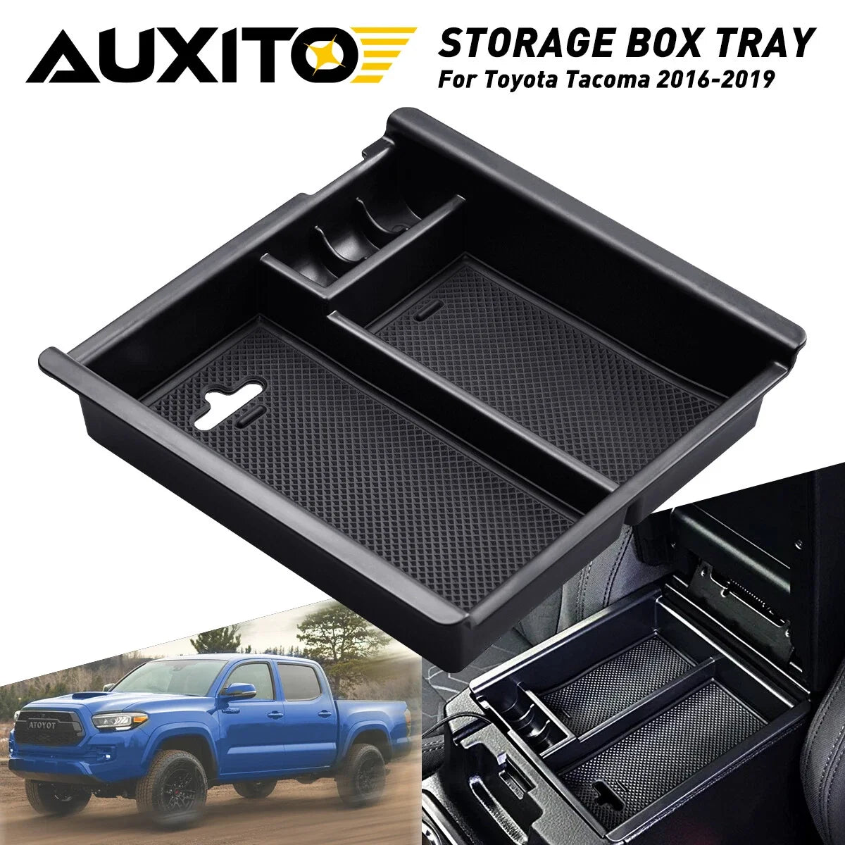 Center Console Organizer for Toyota Tacoma (2016–2019) ABS