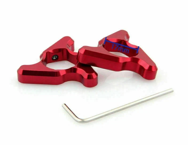 Blade Fork Preload Adjusters for ZX6R, 9R, 12R, TL1000, YZF R6 (17mm, Red)