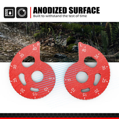 Set of 2 Rear Chain Adjusters for Honda XR 650L (1993–2025) Red