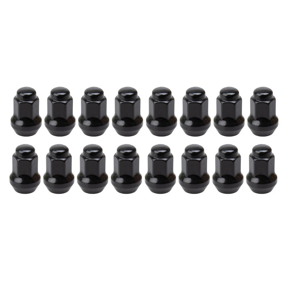 16 Pack Tusk Tapered Lug Nut 3/8" 14mm Head Black for Polaris