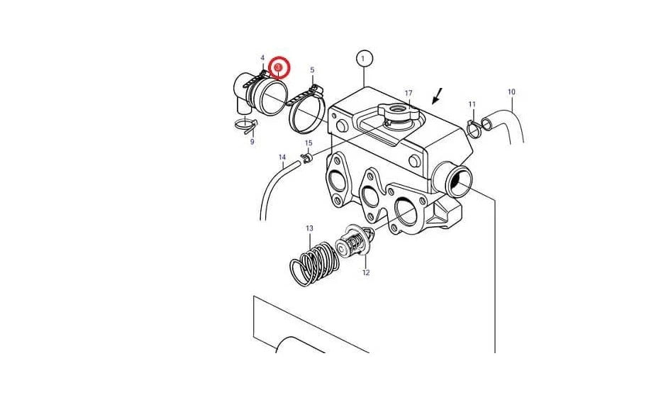 Set of 2 Heat Exchanger End Caps for Volvo Penta MD2030 (861920)