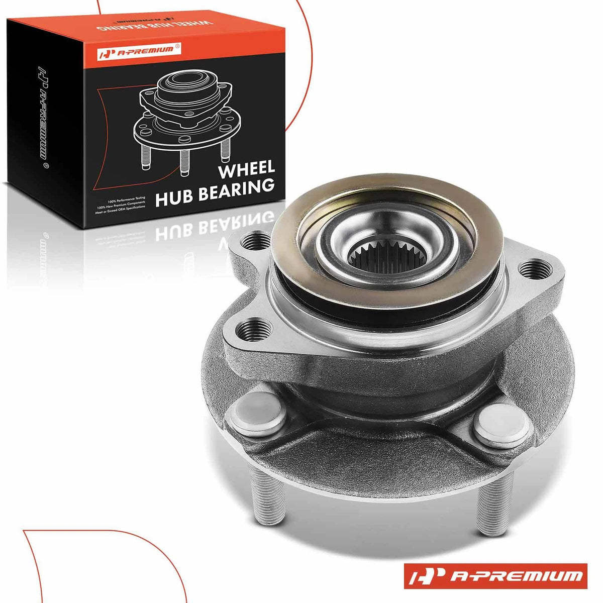 Set of 2 Front Left/Right Wheel Hub & Bearing Assembly for Nissan Versa (2007–2012) 40202EM30A, 513373